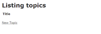 Title: Listing topics